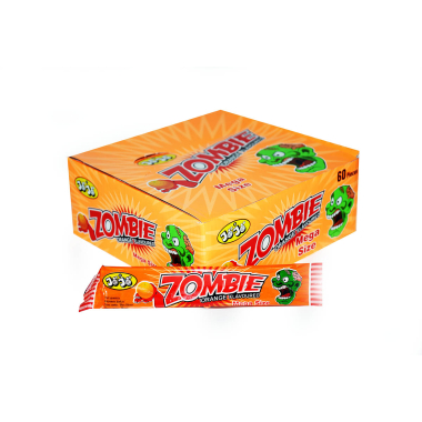 Mega Zombie Chew - Guma o smaku pomarańczowym 20g / 60 - Produkt niezgodny