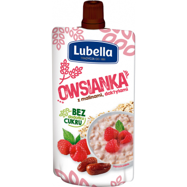 Lubella Owsianka z malinami i daktylami 100g / 12