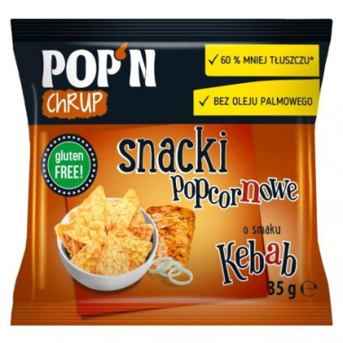 POP'N CHRUP  - Snacki popcornowe Kebab 35g / 30