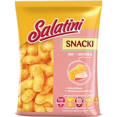 Salatini Snacki Ser - Szynka 25g / 16
