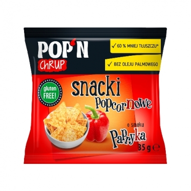 POP'N CHRUP - Snacki popcornowe Papryka 35g / 30