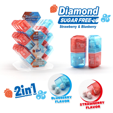Diamond Sugar Free 2 w 1 ( Strawberry & Blueberry ) 10g / 24