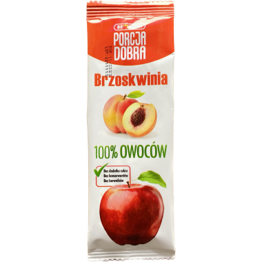 Porcja Dobra Jabłko-Brzoskwinia Przekąska 16g / 24