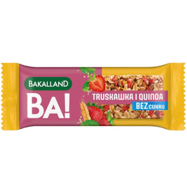 Baton BAKALLAND BA! Truskawka & Quinoa 30g / 25