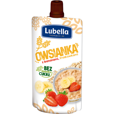 Lubella Owsianka z  bananami i truskawkami 100g / 12