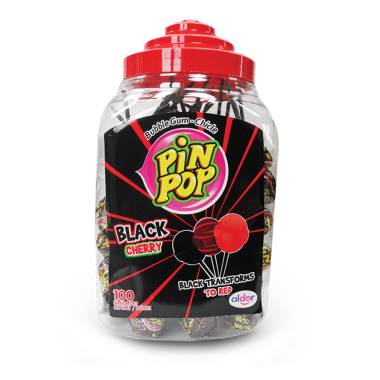 Lizak Aldor Pin Pop Balck Cherry  17g / 100