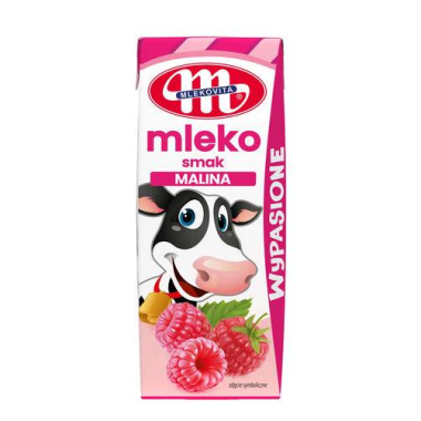 MLEKOVITA - Mleko UHT  o smaku malinowym  200ml