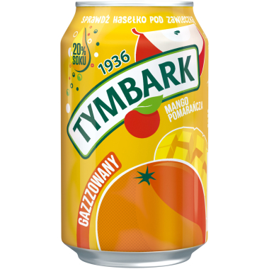 Tymbark napój gazowany  mango pomarańcza 330 ml /12 - Produkt niezgodnyz rozporządzeniem